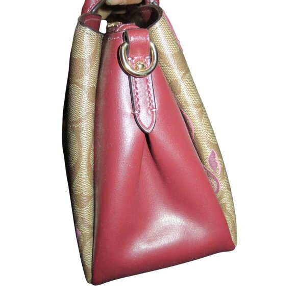 Coach Sage Mini Carryall In Signature Coated Canvas Desert Tulip Print Flocking - Picture 5 of 14